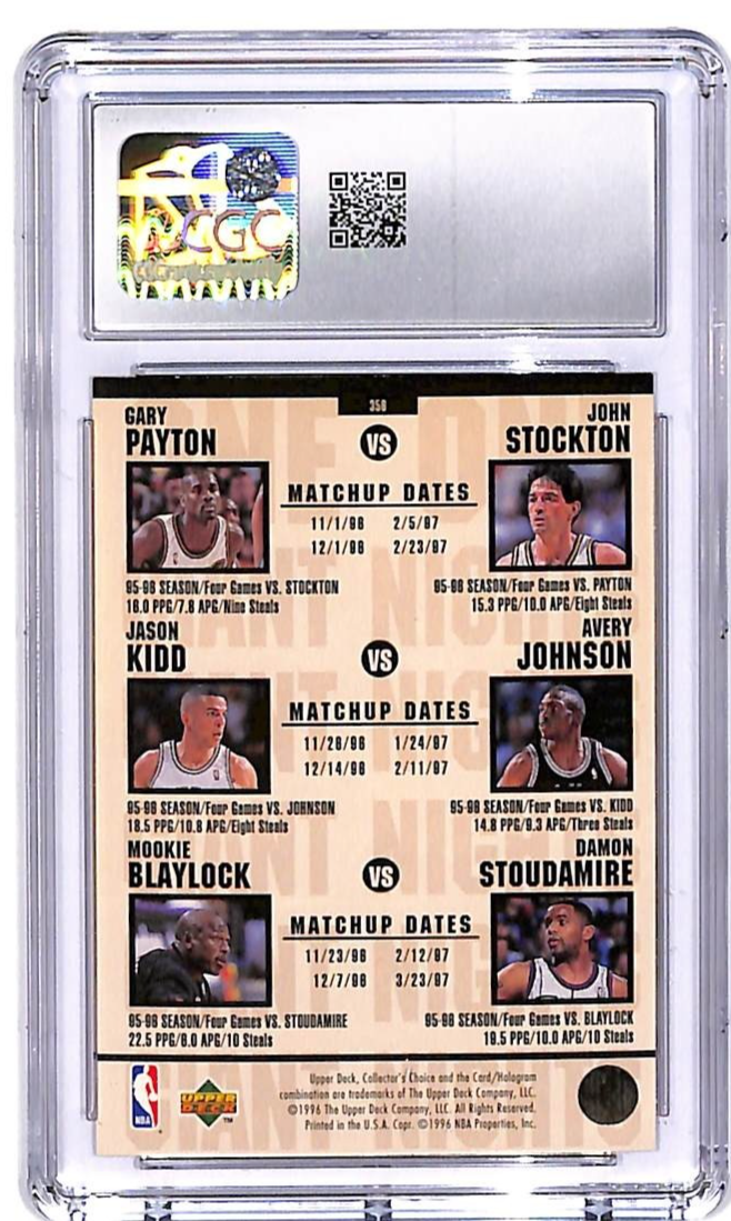 1996-97 Collectors Choice Anfernee Hardaway Michael Jordan #356 CGC 9.5