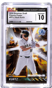 2024 Bowman Draft Chrome Nick Kurtz Plasma Power Rookie RC CGC 10 #PP-2