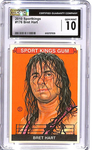 2010 Sportkings Bret Hart #175 CGC 10