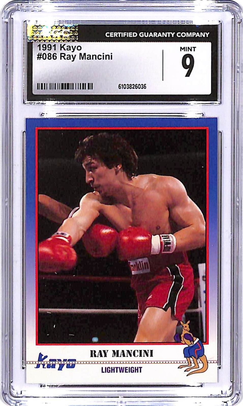 1991 Kayo Ray Mancini Rookie RC #86 CGC 9