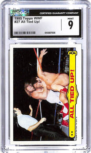 1985 Topps WF All Tied Up! #27 Big John Stud Andre The Giant Rookie RC CGC 9