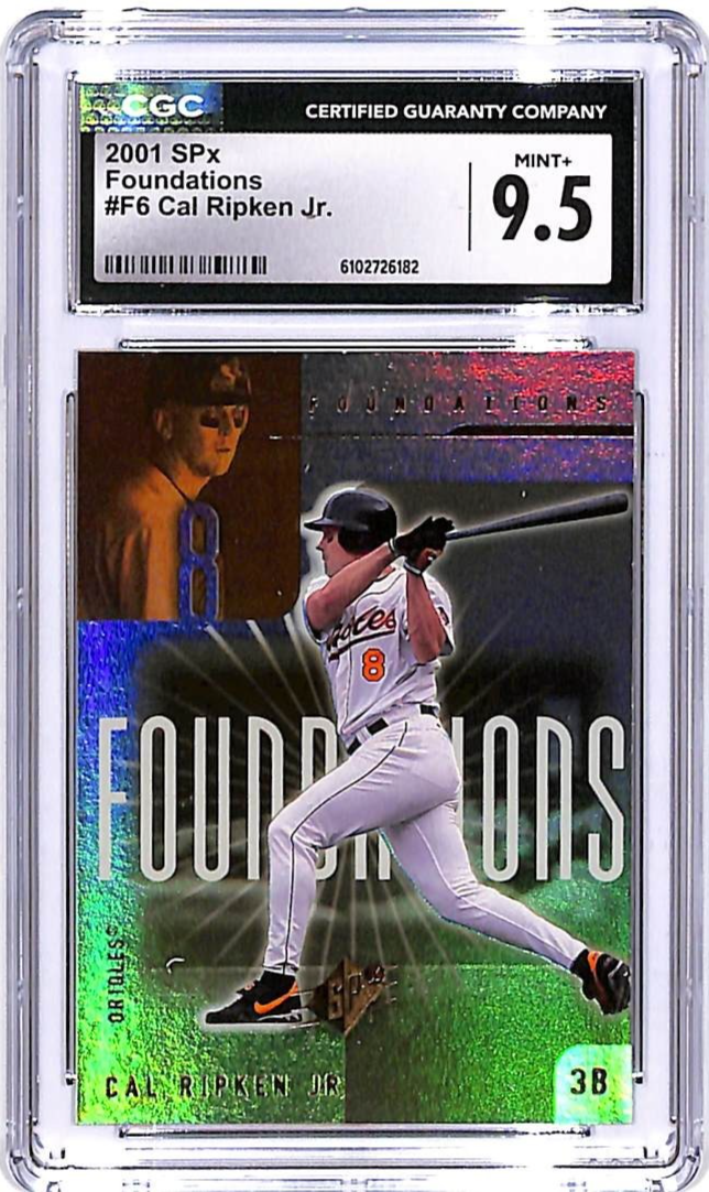 2001 SPx Cal Ripken Jr Foundations F6 CGC 9.5 Orioles