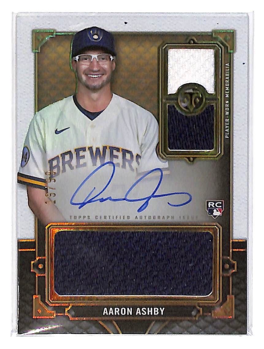 2022 Arron Ashby Topps Triple Threads Relic Auto (RC) - RFPAR-AA #19/99