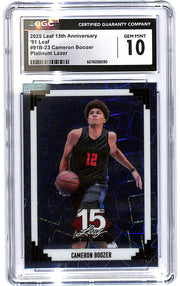 2025 Cameron Boozer Leaf 15th Anniversary '91 - 91B-23 #3/5 CGC Mint 10