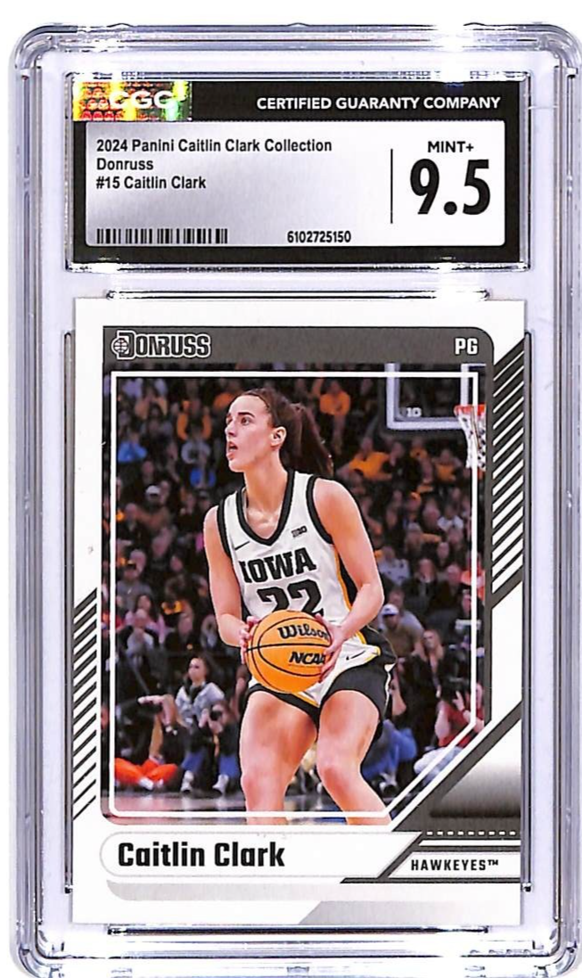 2024 Panini Caitlin Clark Collection Donruss Rookie RC #15 CGC 9.5