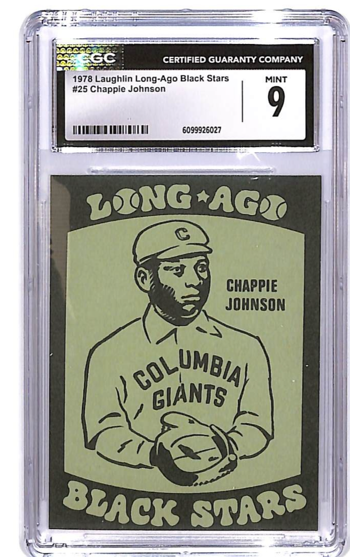 1978 Laughlin Long Ago Black Stars CGC 9 Chappie Johnson #25