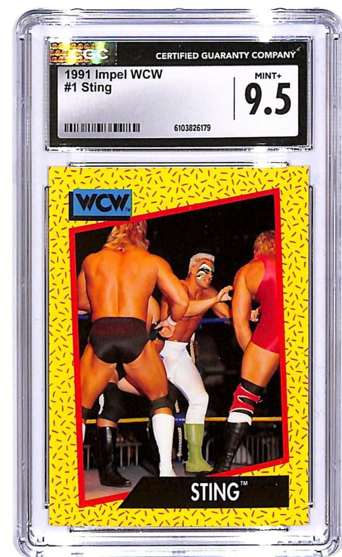 1991 Impel WCW Sting #1 CGC 9.5