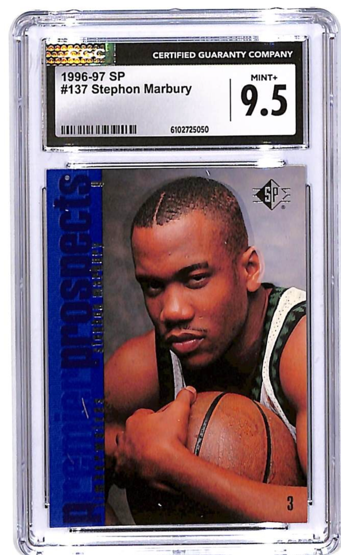 1996-97 SP Stephon Marbury Rookie RC #137 CGC 9.5 Timberwolves