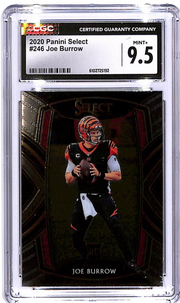 2020 Select Joe Burrow Rookie RC #246 CGC 9.5 Bengals