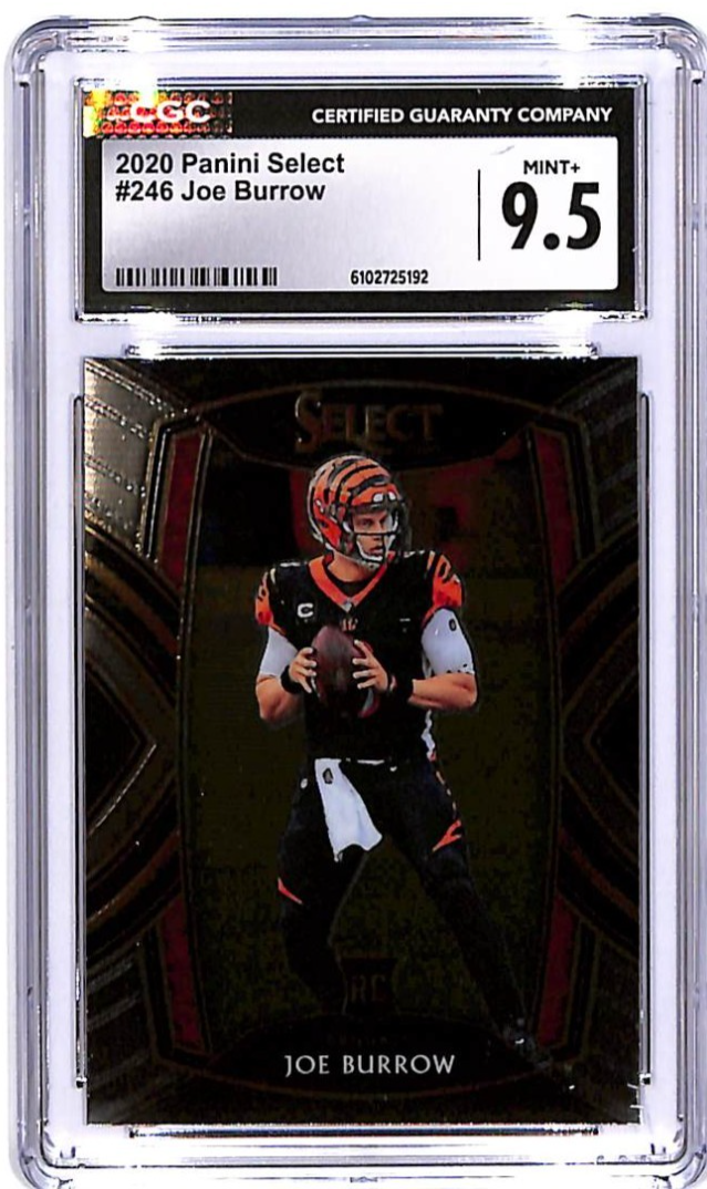 2020 Select Joe Burrow Rookie RC #246 CGC 9.5 Bengals
