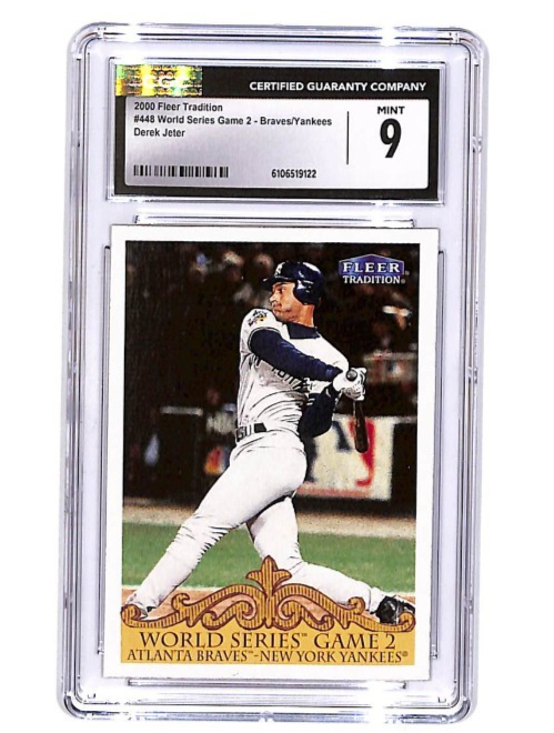 2000 Fleer Tradition Derek Jeter World Series Game 2 #448 CGC 9 Yankees