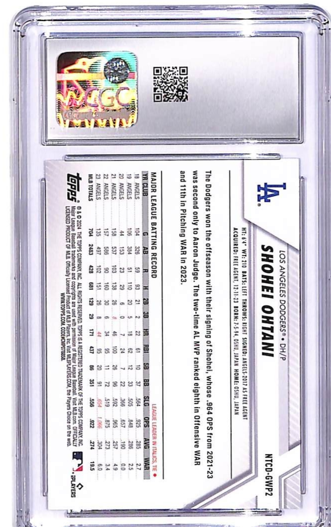 2024 Topps National Trading Card Day Shohei Ohtani CGC 9.5 Dodgers