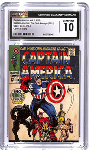 2011 Upper Deck Captain America The First Avenger Comic Covers #3 CGC 10