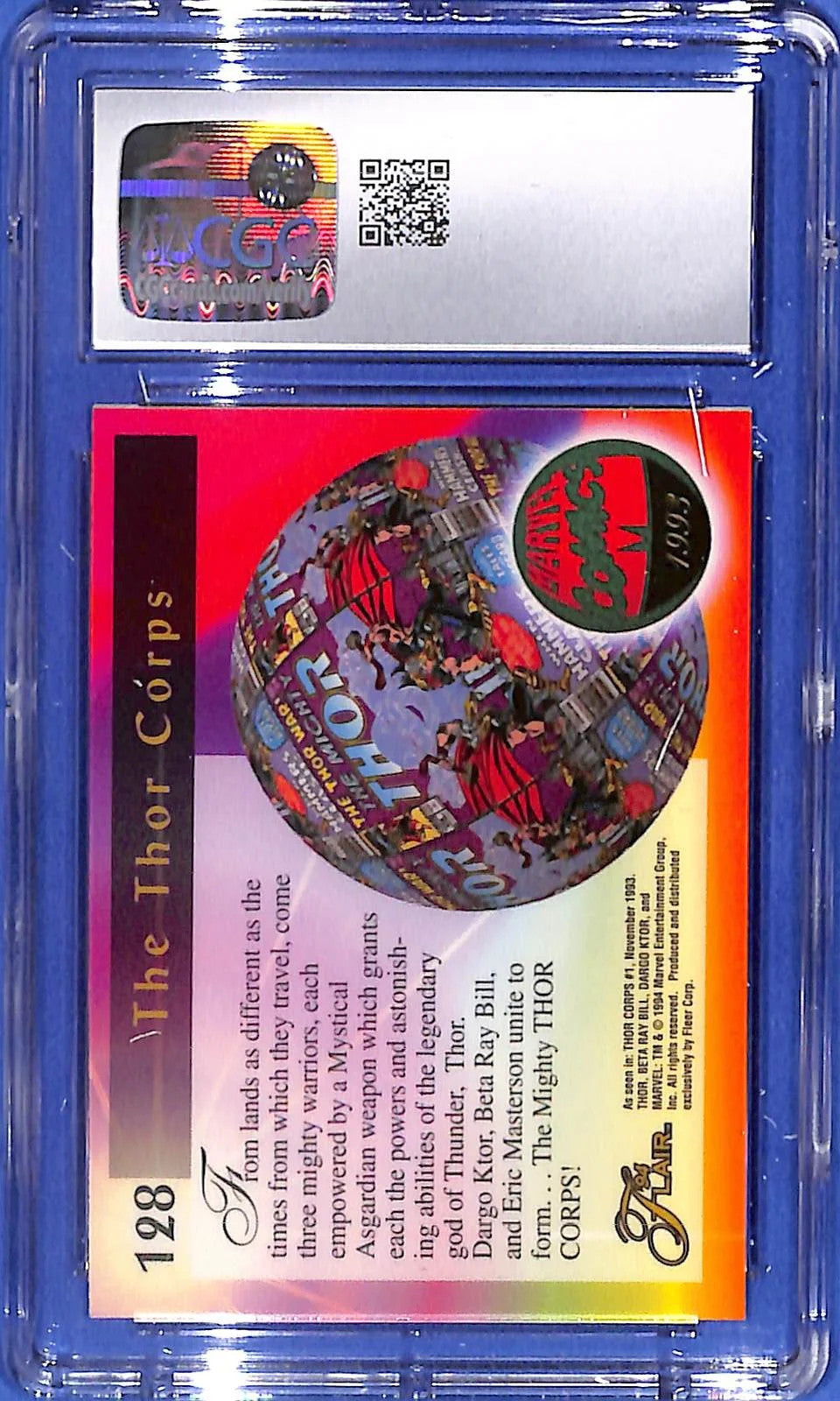 1994 Fleer Flair '94 Marvel Annual The Thor Corps. #128 CGC 10 Gem Mint