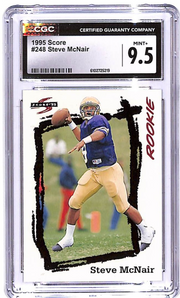 1995 Score Steve McNair Rookie RC #249 CGC 9.5 Titans