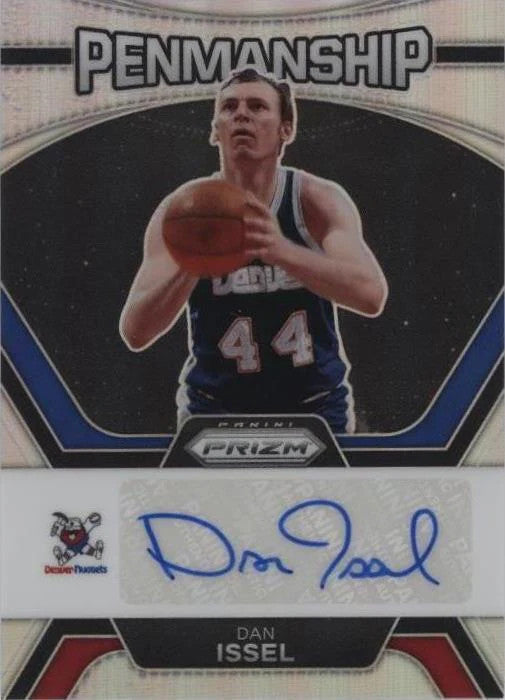 2023-24 Panini Prizm - Penmanship Dan Issel #PNM-DAN Silver Prizm (AU) Nuggets