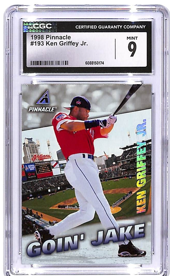 1998 Pinnacle Ken Griffey Jr Goin Jake #193 CGC 9 Mariners