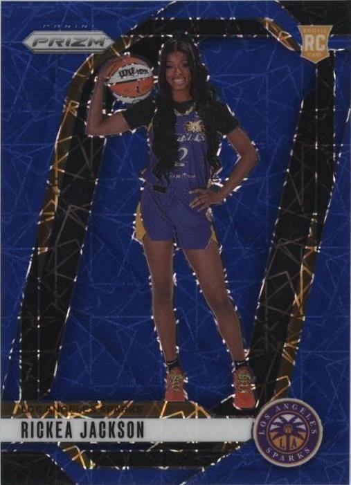 2024 Panini Prizm WNBA - Rickea Jackson #144 Blue Velocity Prizm (RC) SGC 9.5