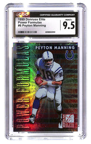 1999 Peyton Manning Donruss Elite Power Formulas #6 #246/3500 CGC Mint Plus 9.5