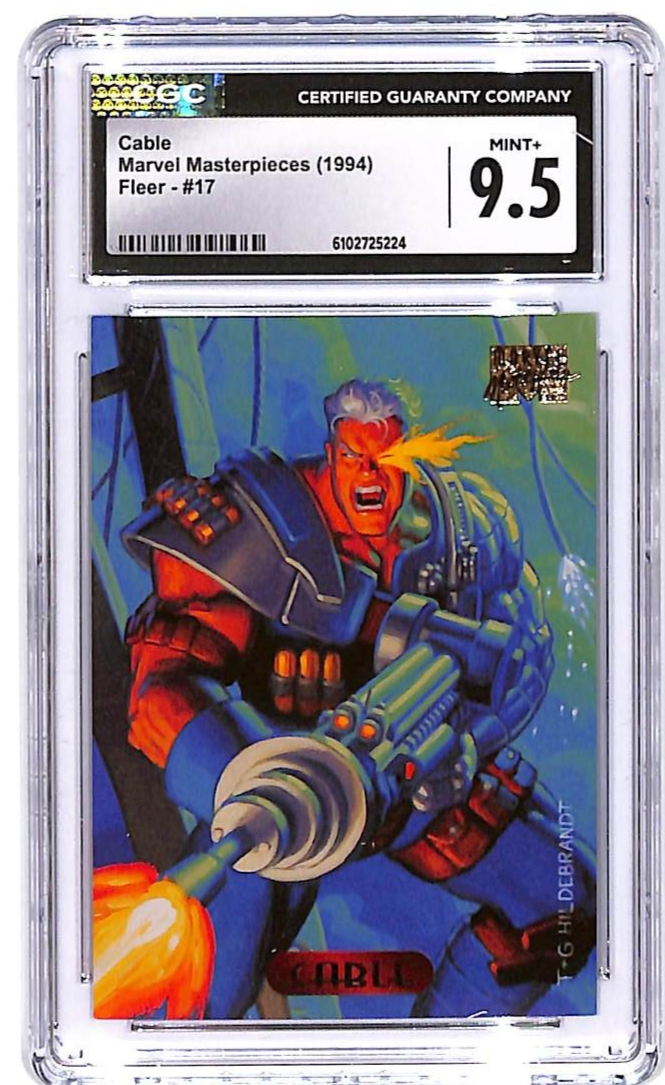 1994 Fleer Marvel Masterpieces Cable #17 CGC 9.5