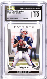 2011 Prestige Tom Brady #120 CGC 10 Patriots