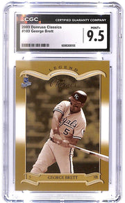 2003 George Brett Donruss Classics - Legend #1127/1500 #103 CGC Mint Plus 9.5