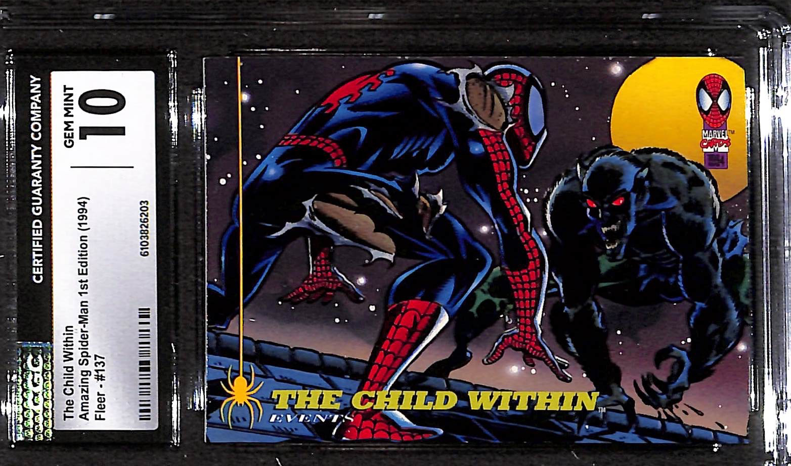 The Child Within Amazing Spider-Man 1st Edition (1994) Fleer #137 CGC 10