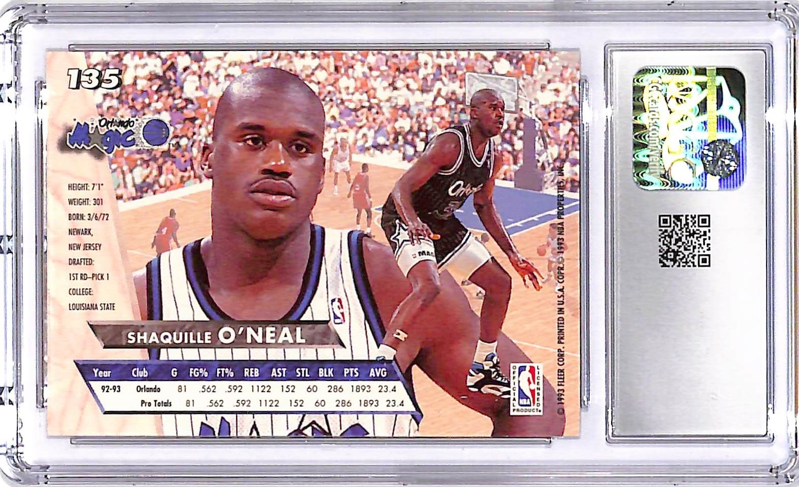 1993-94 Fleer Ultra - Shaquille O'Neal #135 CGC 10
