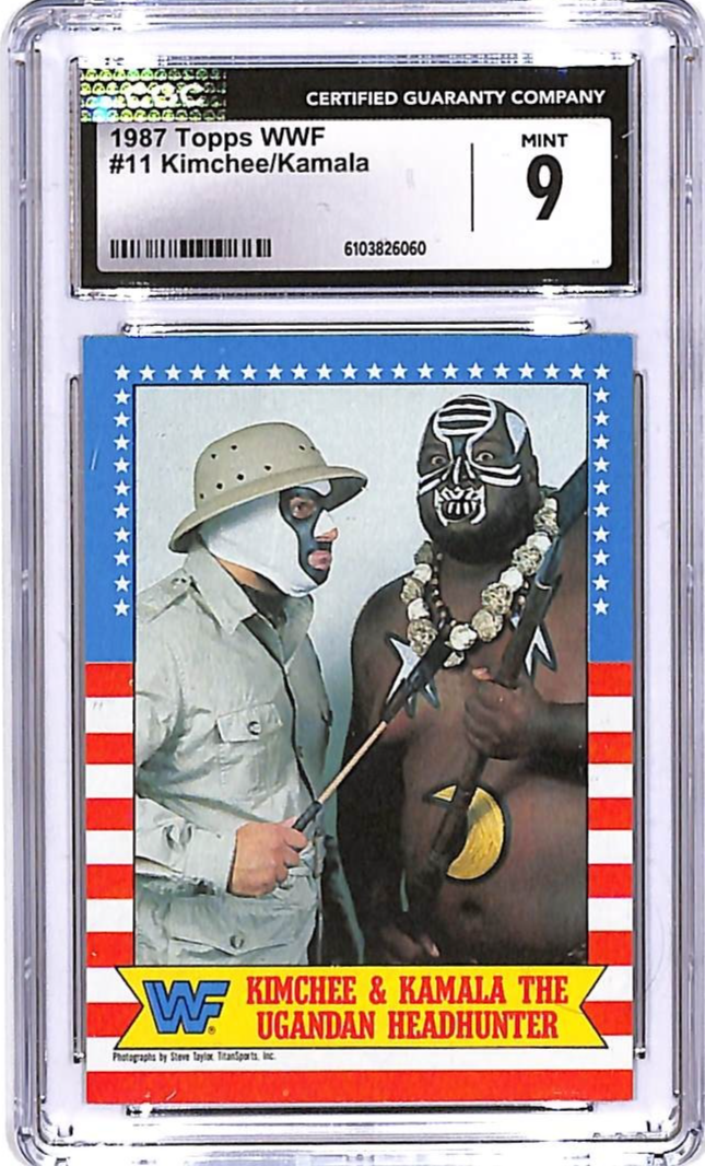 1987 Topps WWF Kimchee Kamala #11 CGC 9