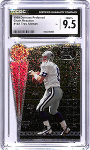 1999 Donruss Preferred Troy Aikman Chain Reaction /5000 #10A CGC 9.5 Cowboys