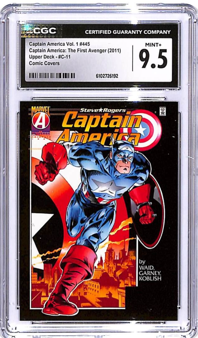 2011 Upper Deck Captain America The First Avenger Comic Covers #11 CGC 9.5