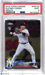 2018 Topps Chrome Update Gleyber Torres #HMT26 PSA 9