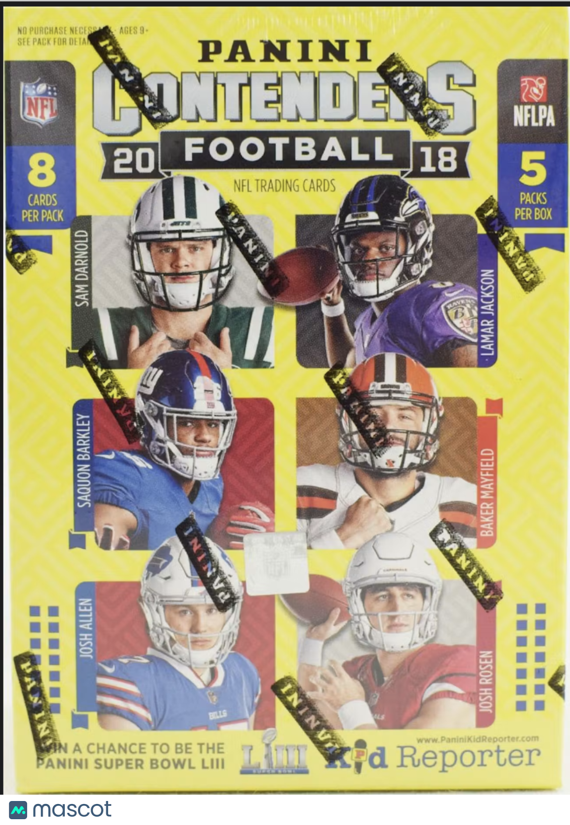 Panini 2018 Contenders Football 5-pack Blaster Box