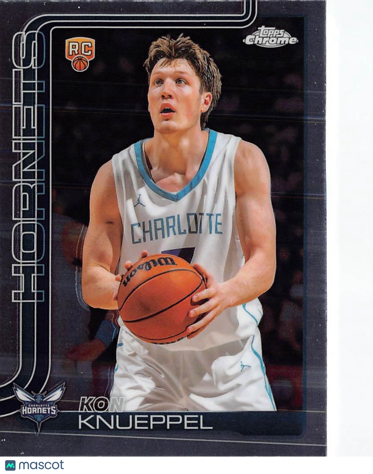2025-26 Topps Chrome Kon Knueppel Rookie RC #254 Charlotte Hornets