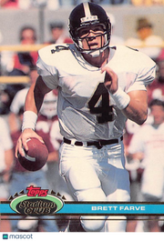 1991 Topps Stadium Club Brett Favre Rookie #94 Atlanta Falcons