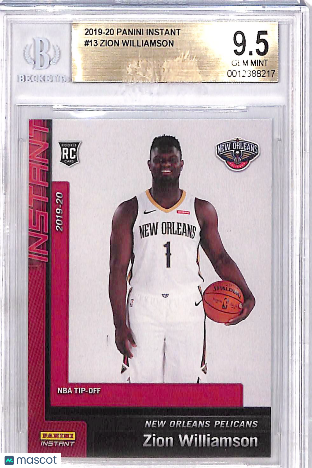2019 Panini Instant Zion Williamson #13 /1952 BGS 9.5