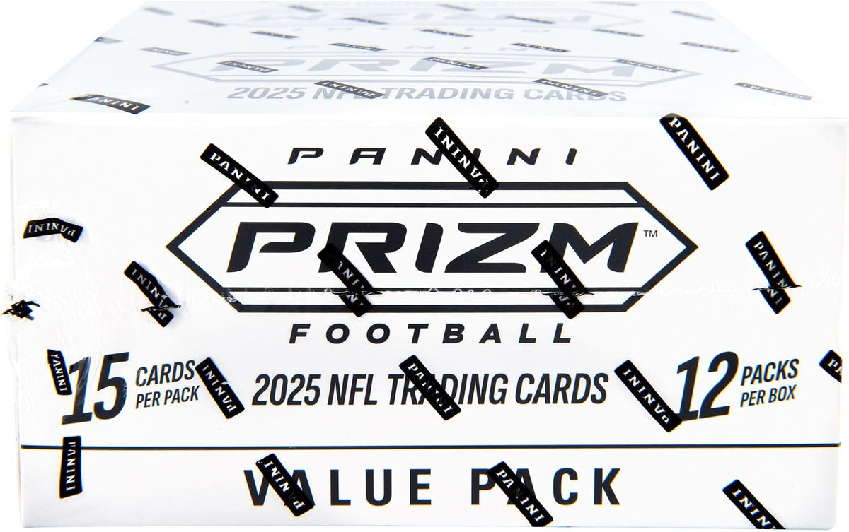 Panini America NFL 2025 Panini Prizm Fat Pack Trading Card Box | 12 Packs