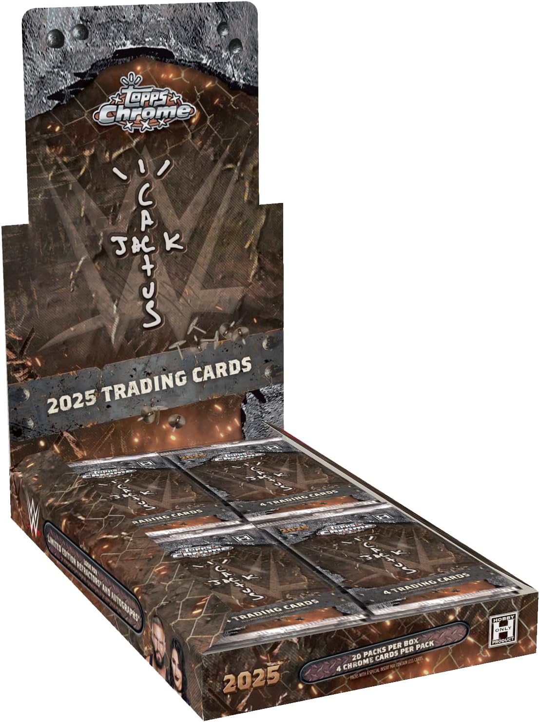 Topps 2025 Topps Chrome WWE x Cactus Jack Hobby Box