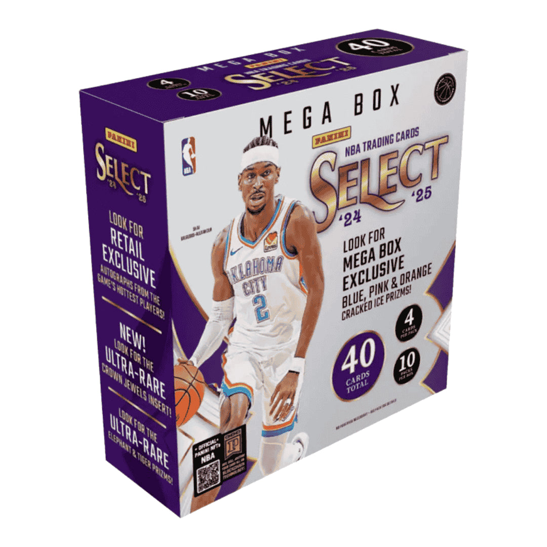 2024-25 Panini Select Basketball Mega Box (Blue Pnk and Orng Cracked Ice )