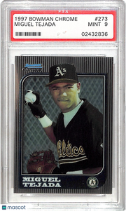1997 Bowman Chrome Miguel Tejada #273 PSA 9