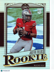 2021 Panini Legacy Justin Fields Silver Rookie RC #142 Ohio State Buckeyes
