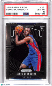 2019 Panini Prizm Sekou Doumbouya #261 PSA 10