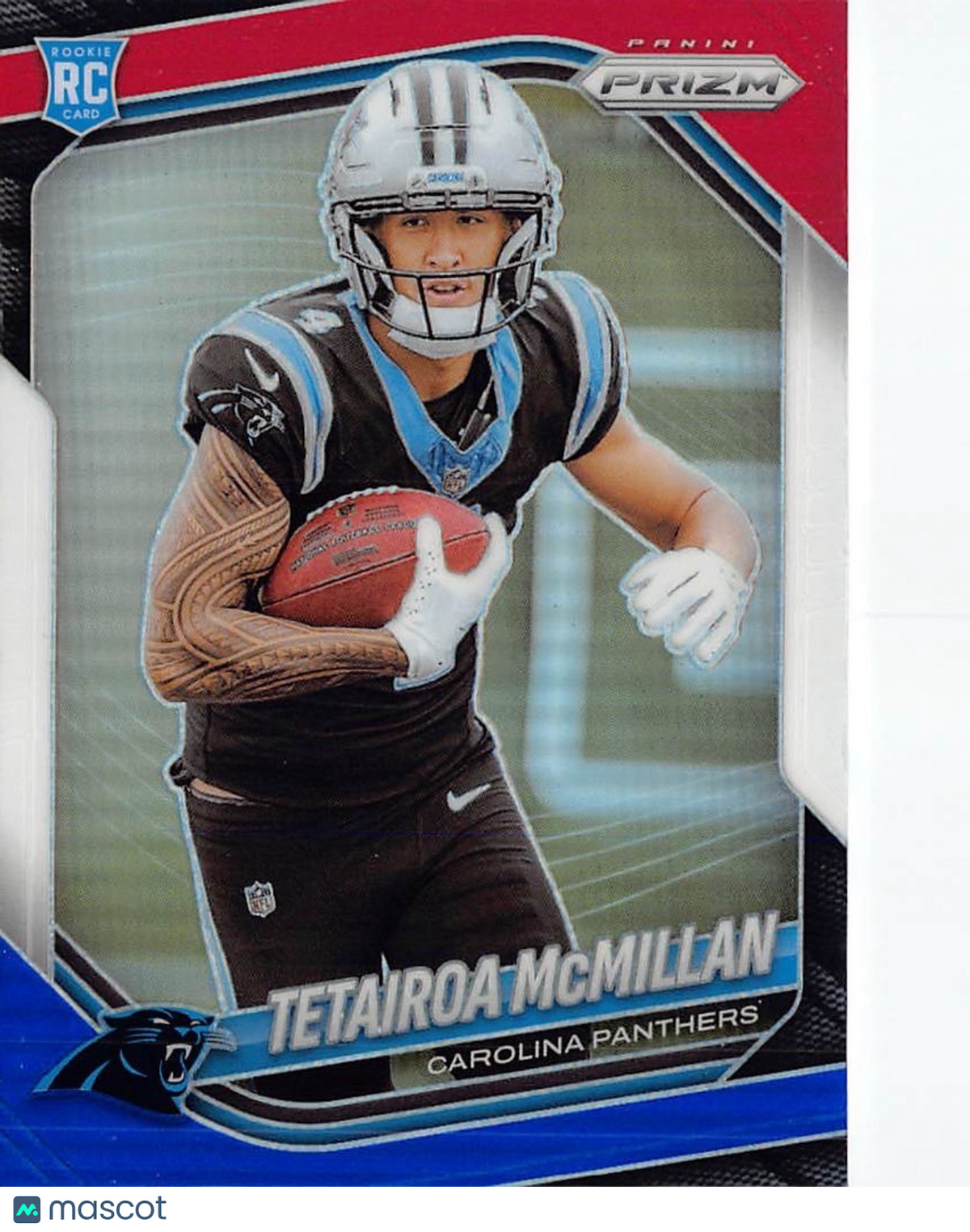 2025 Panini Prizm Tetairoa McMillan Red White and Blue Rookie RC #311 Panthers
