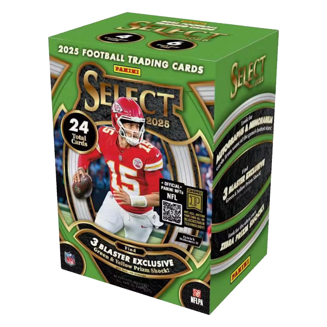 2025 Panini Select Football Blaster Box (Green & Yellow Prizms!) (Green Box)