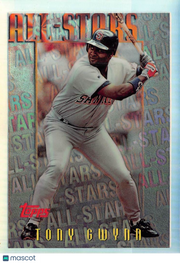 1996 Topps Mystery Finest Tony Gwynn Refractor #M9 San Diego Padres