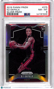 2019 Panini Prizm KZ Okpala #275 Silver PSA 8