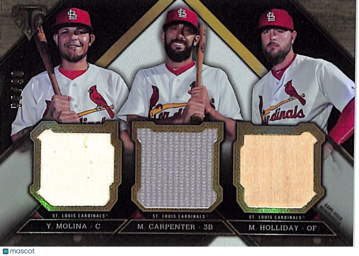 2016 Topps Triple Threads Yadier Molina Matt Holliday Carpenter /36 Relic