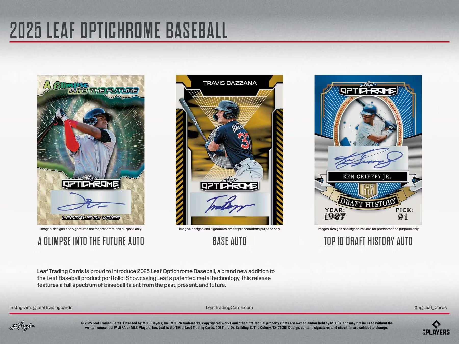 2025 Leaf Optichrome Baseball Hobby Box