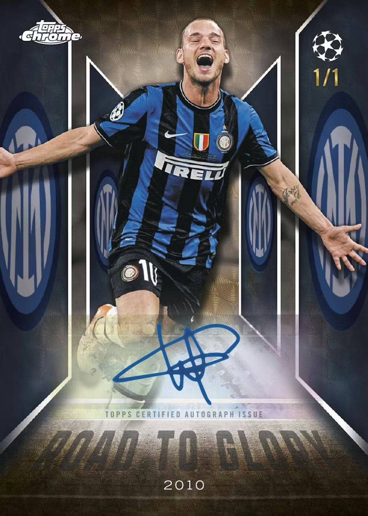 2025/26 Topps Chrome UEFA Club Competitions Soccer Mega Box