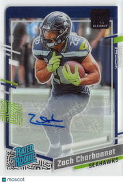 2023 Panini Clearly Donruss Zach Charbonnet Rookie Autograph #91 Seahawks